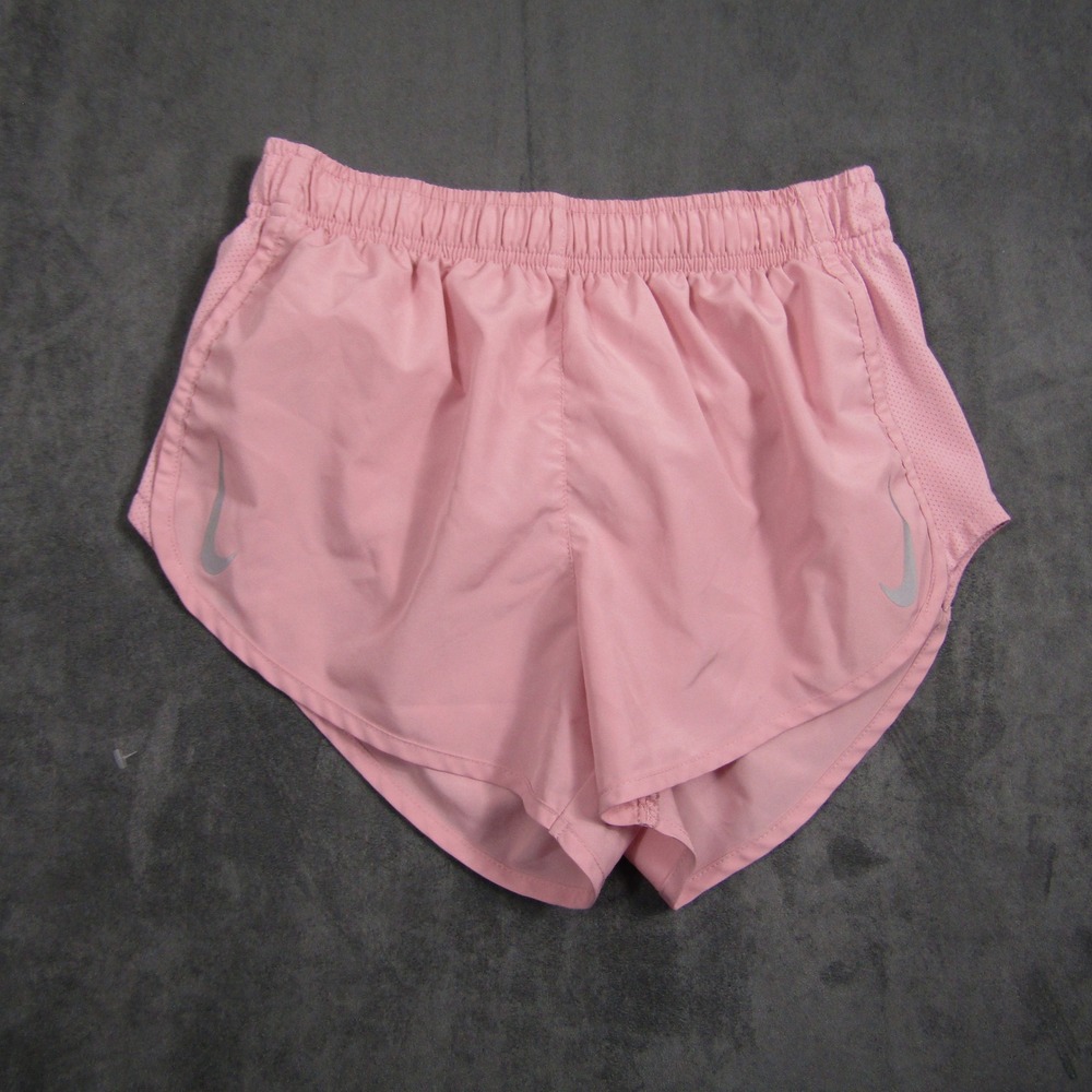 Nike Running Shorts Women Small Pink Dri-FIT Mesh Inset Athletic Activewear